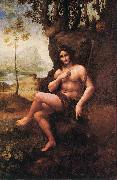 LEONARDO da Vinci St John in the Wilderness oil painting artist